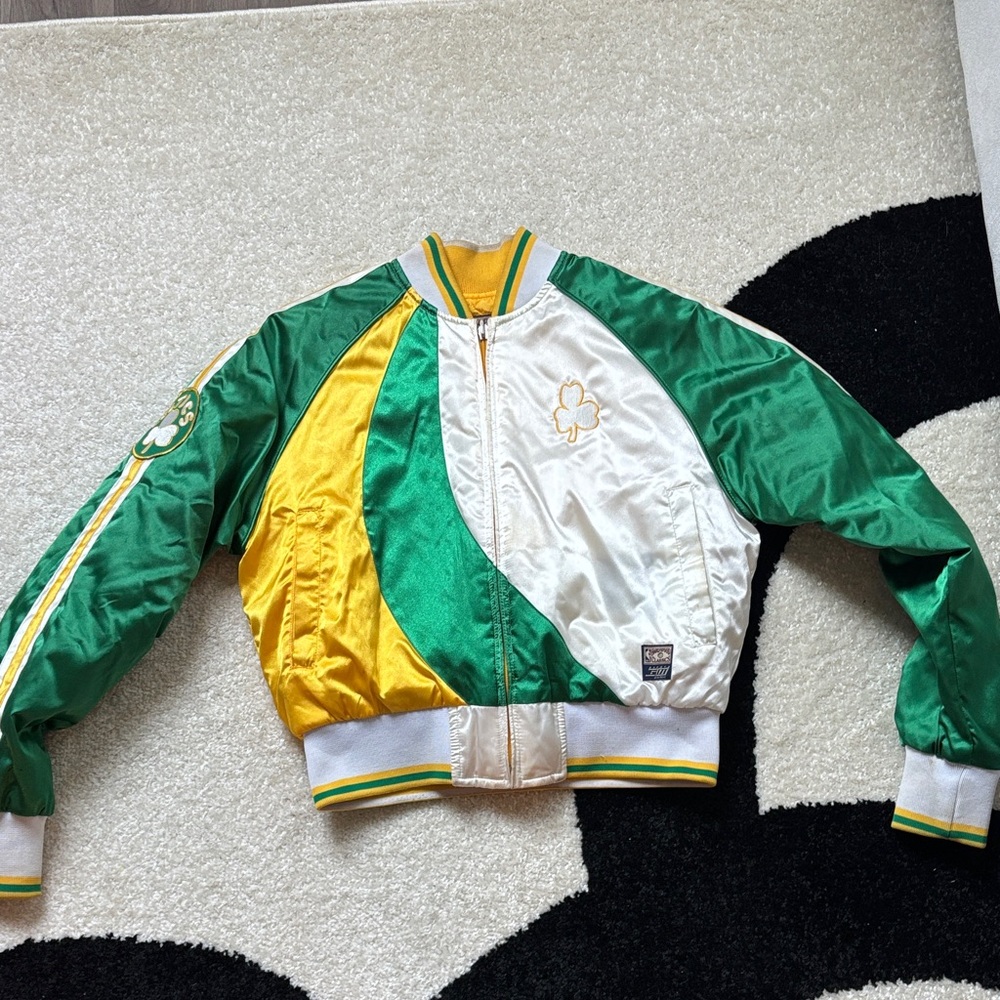 Vintage reversible Celtics bomber  Jacket